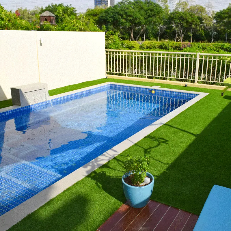 Willow Trellis - Customized Synthetic Grass Artificial turf garden Artificial Grass for swimming pool – Deyuan detail pictures