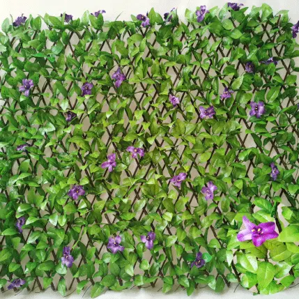 2022 High quality Artificial Lawn Grass - faux expandable privacy fence screen stretchable vine privacy fence wall Hedge – Deyuan