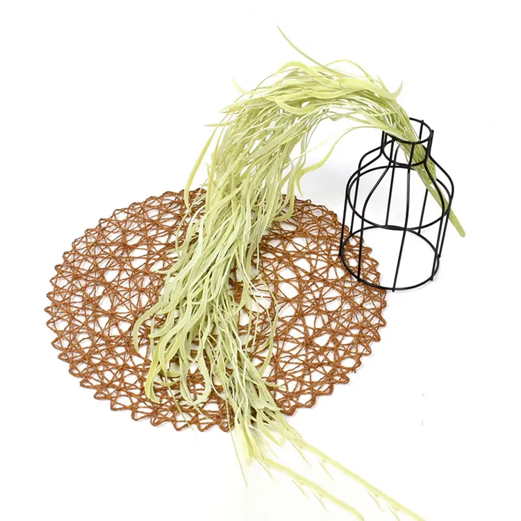 Top Suppliers Artificial Boxwood Hedge - Outdoor UV Resistant Artificial Fake Hanging Plants Curly Seaweed Ferns – Deyuan detail pictures