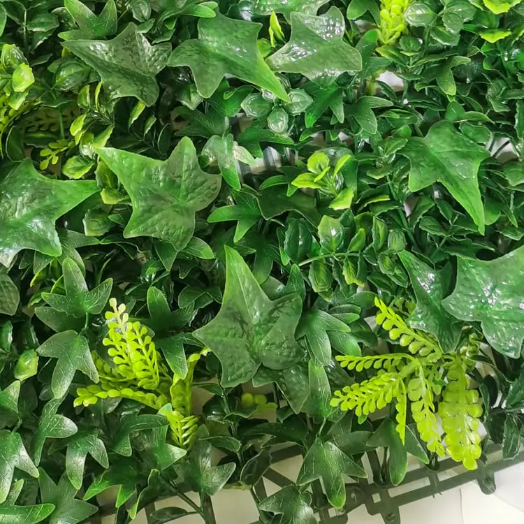 Artificial Grass Tile - Anti-Uv Plastic Artificial Hedge Boxwood Panels Green Plant Vertical Garden Wall – Deyuan